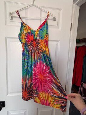 Festival Vacation Dress | Flowy Summer Sundress (Medium)